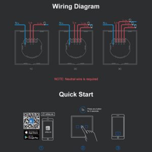 روش اتصال سیم‌ها Sonoff-wiring