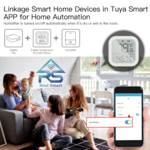 سنسور دما/رطوبت TH-LF-C تویا Zigbee