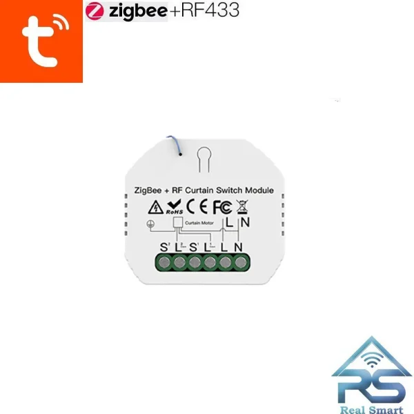 رله هوشمند پرده Zigbee+RF تویا