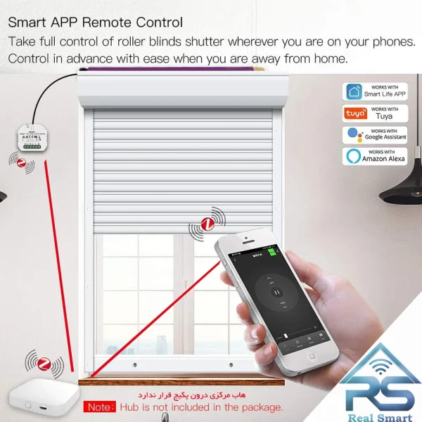 رله هوشمند پرده Zigbee+RF تویا