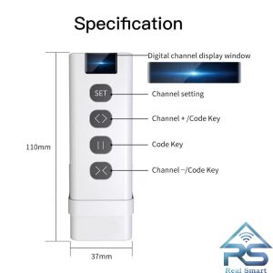 ریموت کنترل RF433 تویا