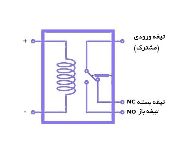 تیغه های موجود درون رله