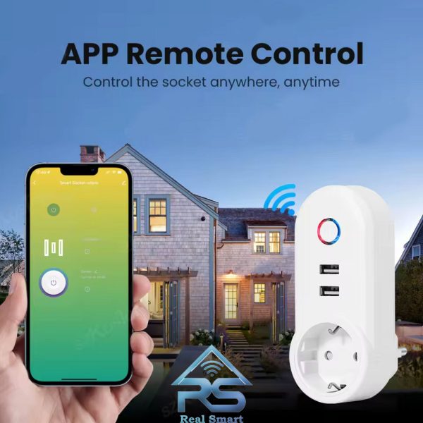 پریز هوشمند زیگبی Tuya با خروجیUSB