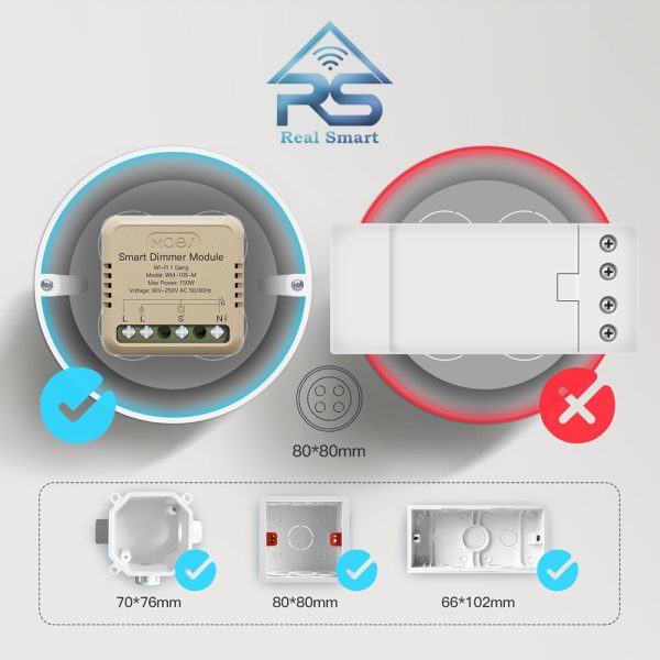 مینی رله Wi-Fi دیمر تویا