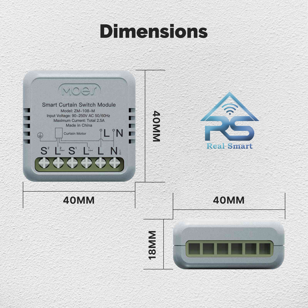 71312222 مینی رله Zigbee پرده تویا