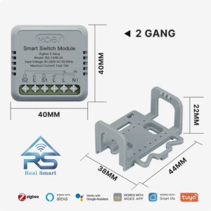 رله هوشمند دوکانال زیگبی Tuya