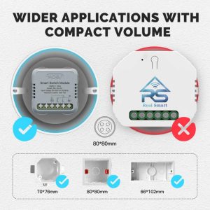 رله هوشمند دوکانال زیگبی Tuya