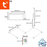 لایت بار RGB IR تویا