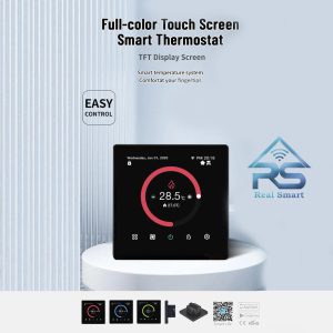 ترموستات هوشمند فن-کوئل+گرمایش ازکف زیگبی Tuya