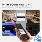 کلید پیانویی وسط نوارLCD زیگبی Tuya
