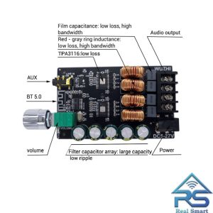 ماژول آمپلی فایر SOS-BT-1002 بلوتوثی