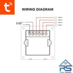 کلید پیانویی وسط نوارLCD زیگبی Tuya